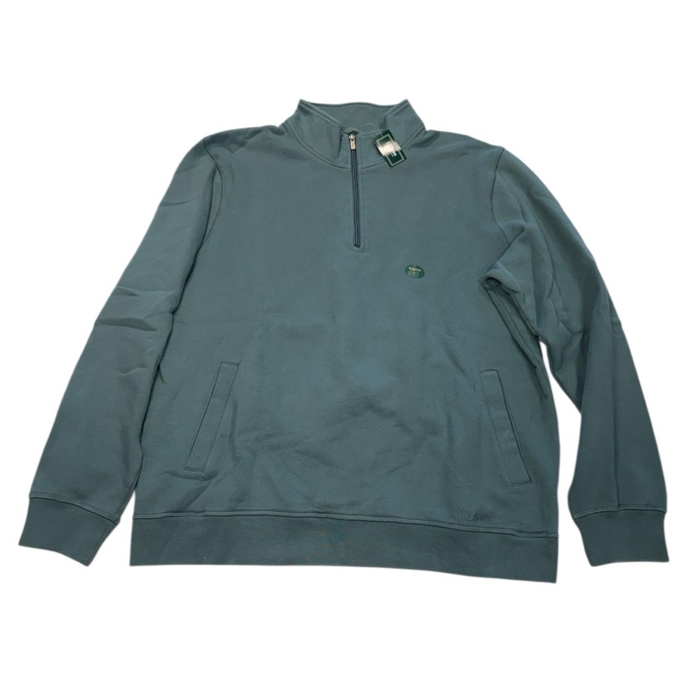 L.L.Bean Men’s Quarter-Zip Pullover Sweater, Size Large‎ (Regular)